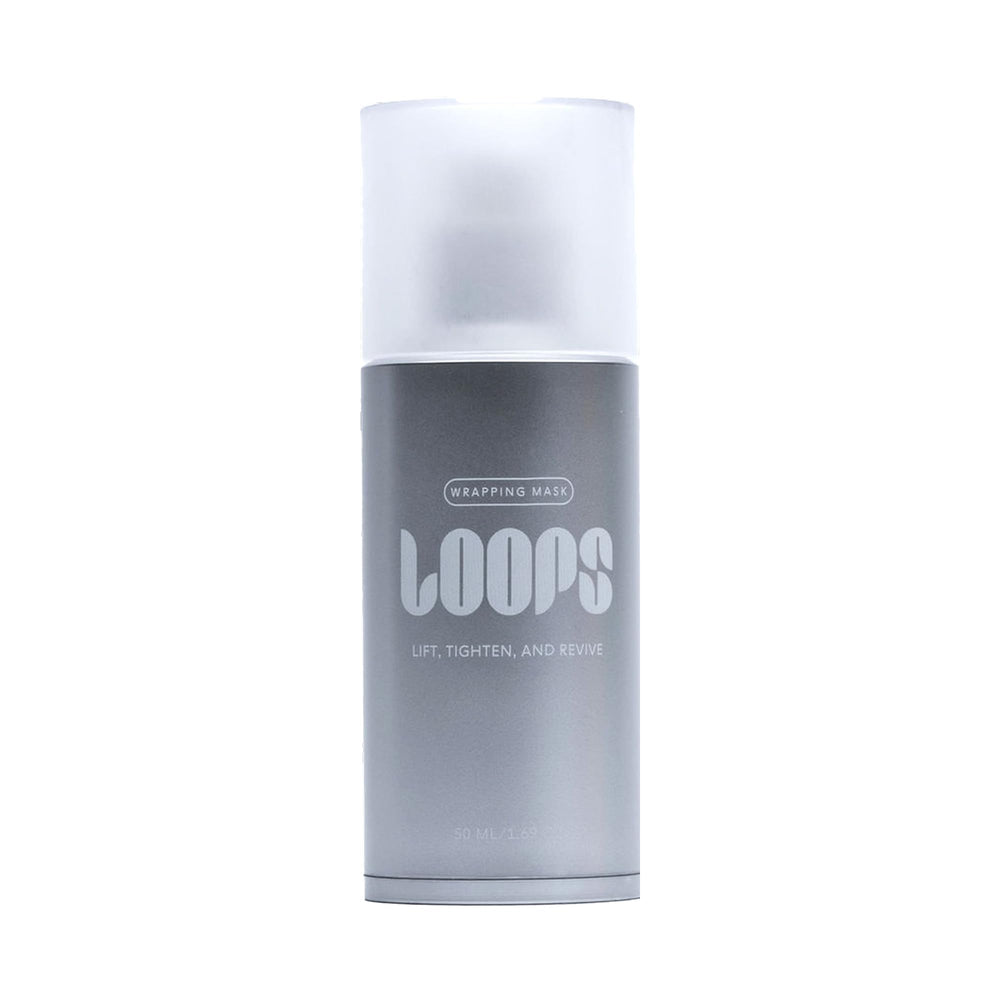 LOOPS Wrapping Mask packshot highlighting the collagen lift concept for premium skincare