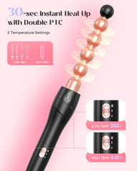 Lopeie 5-in-1 wand-curler set bubble-iron-0-5-1-inch quick waves