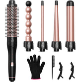 Lopeie 5-in-1 wand-curler set curling-wand-0-5-1-inch for versatile looks