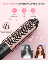 Lopeie 5-in-1 wand-curler set thermal-brush-1-5-inch adds volume