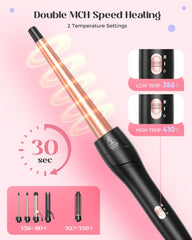 Lopeie thermal brush in action demonstrates even heat distribution for smooth results.