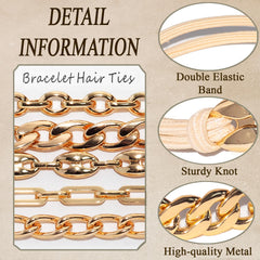 Loqpol Puffy Mariner charm on hair ties adds chic detail for casual or formal looks.