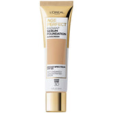L'Oreal Age Perfect bottle Beige Rose shows radiant, hydrating finish