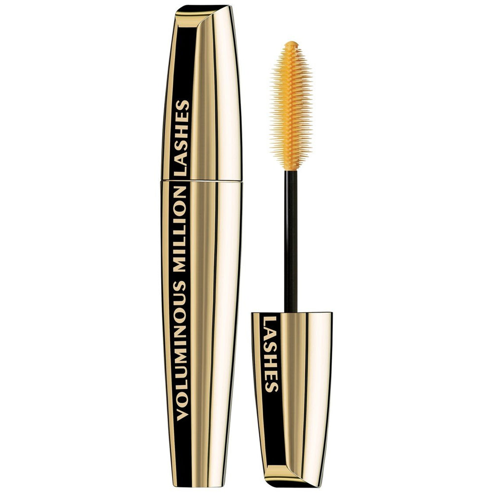 L’Oréal Paris Million Lashes mascara wand application for precise volume and lift.