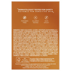 L'Oreal Paris Age Perfect Night Balm application demonstrates velvety absorption for night-time comfort.