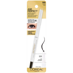 L’Oréal Paris Age Perfect Satin Glide Eyeliner swatch showing mineral pigments for sensitive eyes.