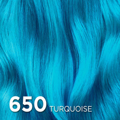 L'Oreal Paris Colorista turquoise applicator gloves indicate easy, mess-free color application.