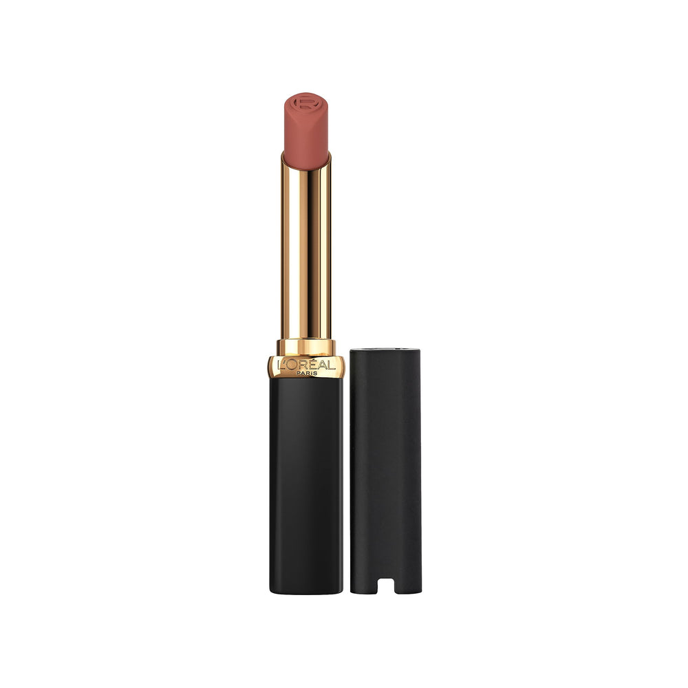 L'Oreal Paris Colour Riche lipstick outer pack displaying Le Nude Defiant shade for long-wear color