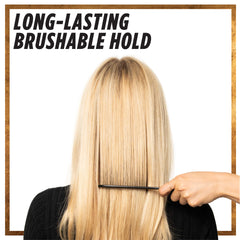 L'Oreal Paris Elnett humidity-resistant finish on glossy hair strands