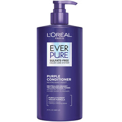 L'Oreal Paris EverPure brass-toning conditioner bottle neutralizes brass while hydrating hair
