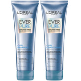 L'Oreal Paris EverPure shampoo curly bottle shows lightweight hydration for defined curls.