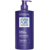 L'Oreal Paris EverPure purple shampoo bottle front for brassy toning and color protection.
