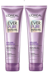 L'Oreal Paris EverPure shampoo bottle front view highlighting sulfate-free formula for color-treated hair.