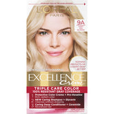 L’Oreal Paris Excellence Creme color-application shows even root-to-tip color with creamy non-drip formula