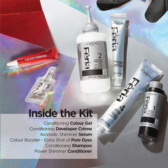 L'Oreal Paris Feria color swatches demonstrate multi-faceted shimmer for striking looks