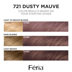 L'Oreal Paris Feria Dusty Mauve color mix ready for at-home coloring