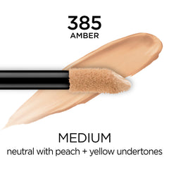 Full Wear Concealer large-wand applicator enables quick one-stroke coverage.