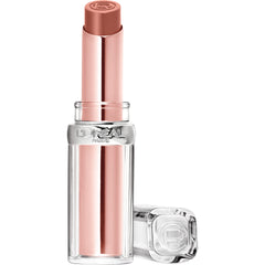 L’Oréal Paris Glow Paradise bálsamo labial, color coral luminoso en presentación.