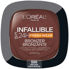L'Oreal Paris Infallible bronzer with soft-matte texture for all-day warmth.