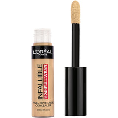 L'Oreal Paris Infallible Full Wear Concealer Latte application for full coverage