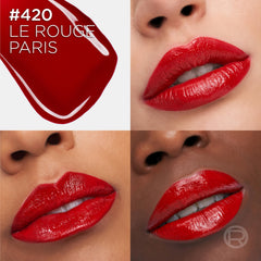 L'Oreal Paris Infallible Lacque precision applicator in action delivering bold color in one swipe.