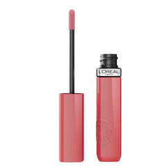 L'Oreal Paris Infallible Lacque Resistance 600 Le Nu Rose swatches showing long wear color