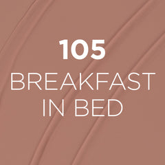 L'Oreal Paris Breakfast in Bed 105 shade swatch for bold day-to-night look.