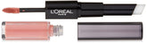 L’Oréal Paris Infallible Pro Last lipstick application steps show long wear.