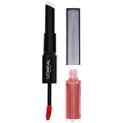 L'Oreal Paris Infallible Pro Last Lipstick Perpetual Apricot swatches on skin highlight shade and pigment.