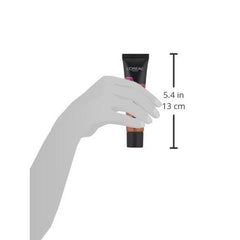 L'Oreal Paris Infallible Total Cover Foundation Creme Café application shows smooth buffing for natural finish.