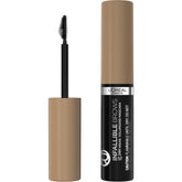 L'Oreal Paris Infallible Brow Mascara close-up with 3D micro-grip brush for volume.