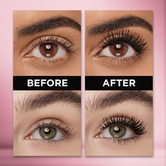 L'Oreal Paris Lash Paradise applying on lashes demonstrating smooth glide and length.
