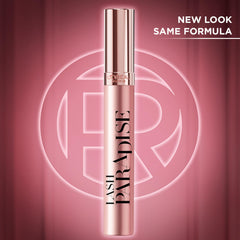 L'Oreal Paris Lash Paradise brush close-up highlighting voluminous bristles for full fringe.