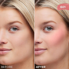 L'Oreal Paris Lumi Le Liquid Blush universal berry swatch for dewy glow.