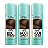 L'Oreal Paris Magic Root Cover Up spray provides quick gray-root concealment for easy touch-ups.