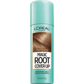 L'Oreal Paris Magic Root Cover Up spray in dark blonde conceals gray roots quickly with seamless touch-up