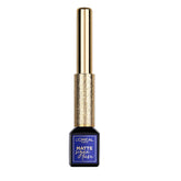 L’Oréal Paris Matte Signature blue liquid liner bottle close-up with vivid matte finish.