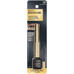 Delineador a prueba de agua de Matte Signature, trazos duraderos.