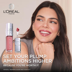 L'Oreal Paris Lip Oil texture close-up – non-sticky, lightweight finish for daily wear.
