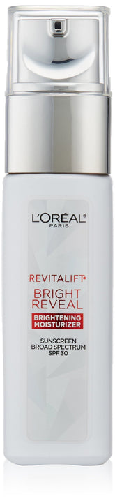 loreal-paris-revitalift-bright-reveal-day-cream-spf-30 tube brightens skin