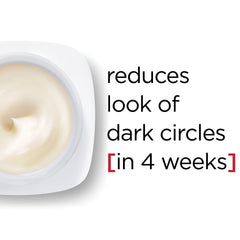 L'Oreal Paris Revitalift eye cream firming visual demonstrates smoothing around crow's feet.