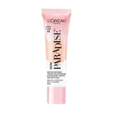 L'Oreal Paris Skin Paradise tinted moisturizer bottle close-up showing lightweight hydration
