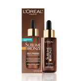L'Oreal Paris Sublime Bronze facial drops pour demonstrates gradual, controllable tan with easy application.