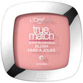 L'Oreal Paris True Match Blush packaging with built-in mirror for on-the-go touch-ups.