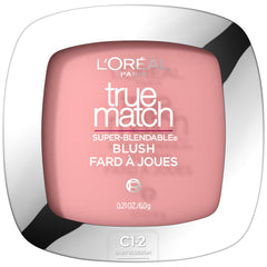 L'Oreal Paris True Match Blush packaging with built-in mirror for on-the-go touch-ups.
