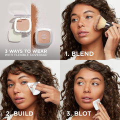 L'Oreal Paris True Match applied evenly for customizable buildable coverage.