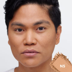 L'Oreal Paris True Match powder foundation N5 swatches illustrate shade matching