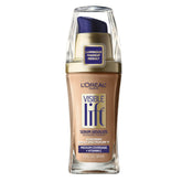 L’Oréal Paris Visible Lift Serum Absolute Foundation bottle in Honey Beige showing lightweight coverage.
