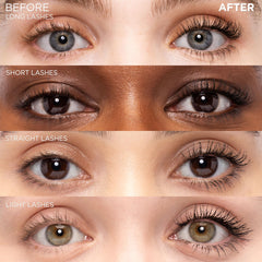 L'Oreal Paris Voluminous Original Mascara on bare lashes illustrates natural look potential.