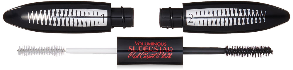L’Oréal Paris Voluminous Superstar Red Carpet Extra bottle shows iridescent finish for camera-ready drama